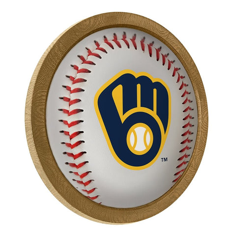 Milwaukee Brewers: Barrel Framed Lighted Wall Sign - The Fan-Brand