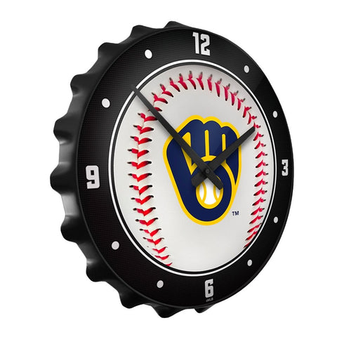 Milwaukee Brewers: Baseball - Bottle Cap Wall Clock - The Fan-Brand