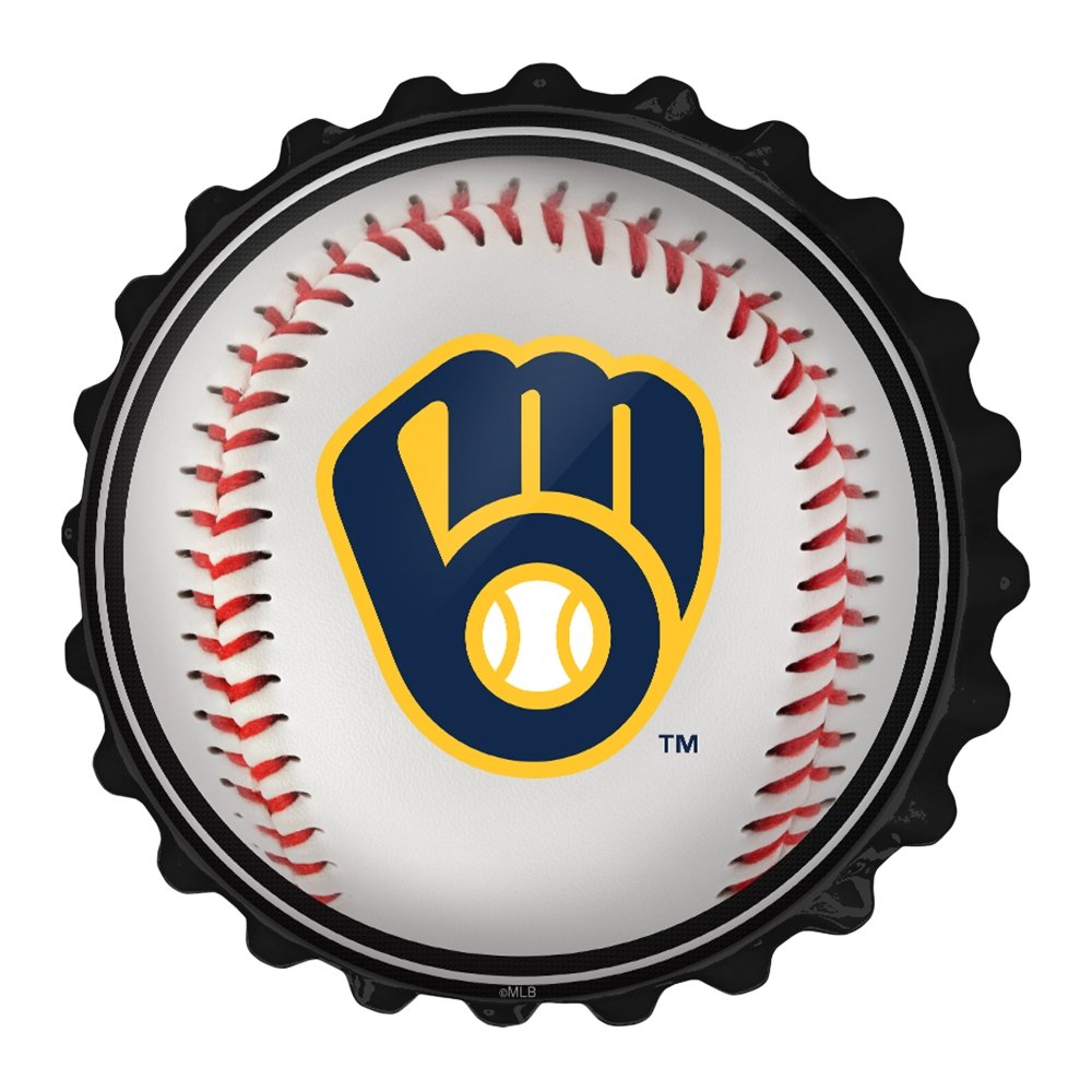 Milwaukee Brewers: Baseball - Bottle Cap Wall Sign - The Fan-Brand