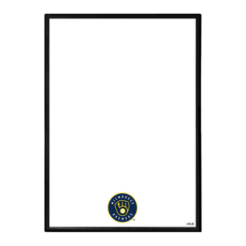 Milwaukee Brewers: Framed Dry Erase Wall Sign - The Fan-Brand