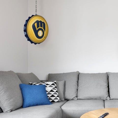 Milwaukee Brewers: Logo - Bottle Cap Dangler - The Fan-Brand