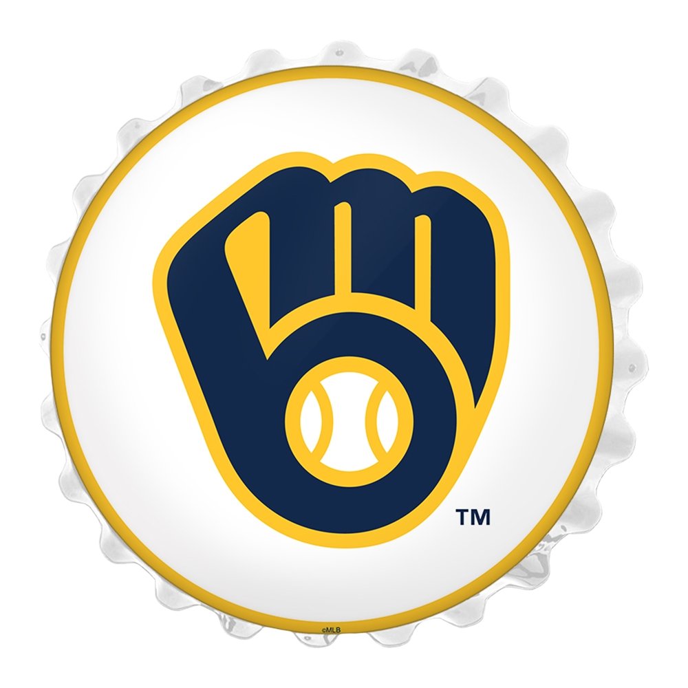Milwaukee Brewers: Logo - Bottle Cap Wall Light - The Fan-Brand