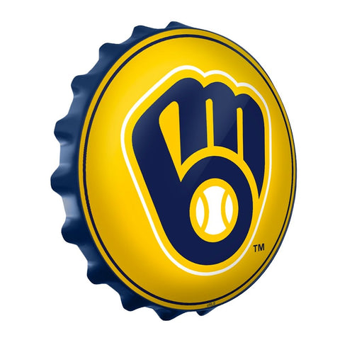 Milwaukee Brewers: Logo - Bottle Cap Wall Sign - The Fan-Brand