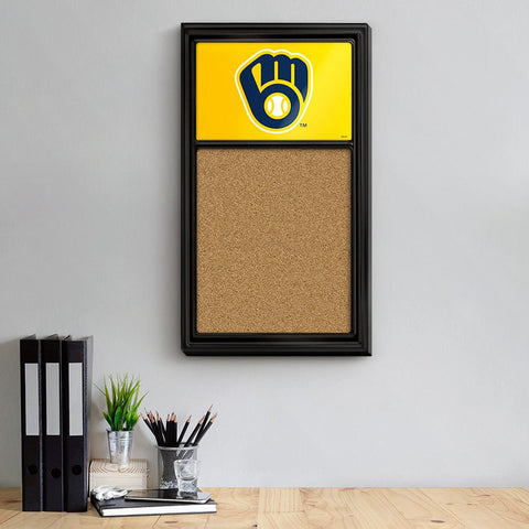 Milwaukee Brewers: Logo - Cork Note Board - The Fan-Brand