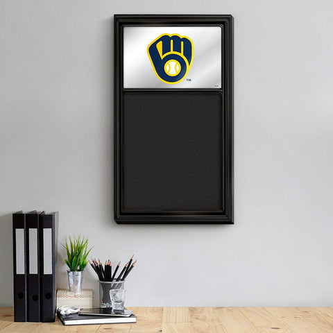Milwaukee Brewers: Logo - Mirrored Chalk Note Board - The Fan-Brand