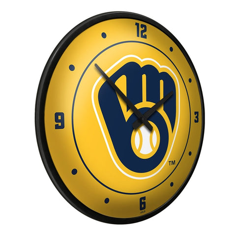 Milwaukee Brewers: Logo - Modern Disc Wall Clock - The Fan-Brand