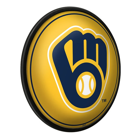 Milwaukee Brewers: Logo - Modern Disc Wall Sign - The Fan-Brand