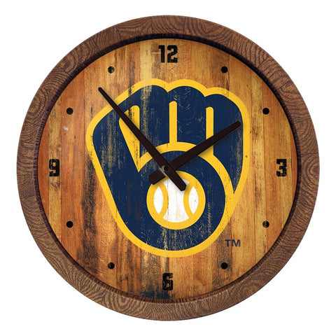 Milwaukee Brewers: Logo - Weathered 