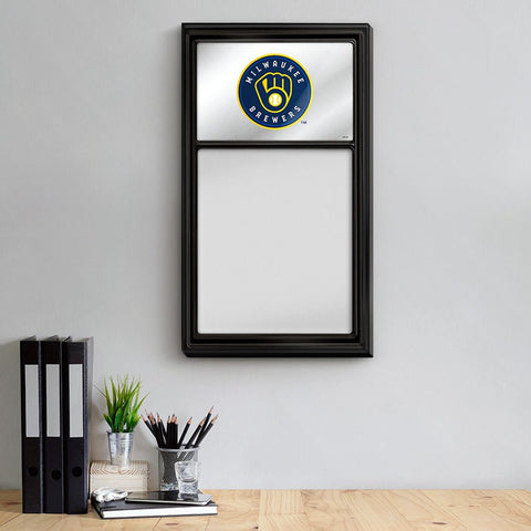 Milwaukee Brewers: Mirrored Dry Erase Note Board - The Fan-Brand