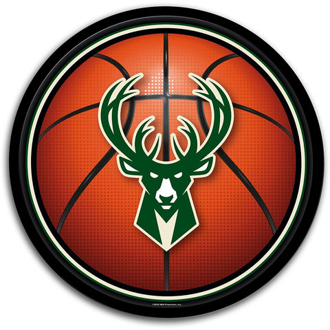 Milwaukee Bucks: Basketball - Modern Disc Wall Sign - The Fan-Brand