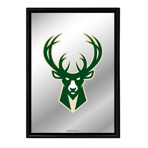 Milwaukee Bucks: Framed Mirrored Wall Sign - The Fan-Brand
