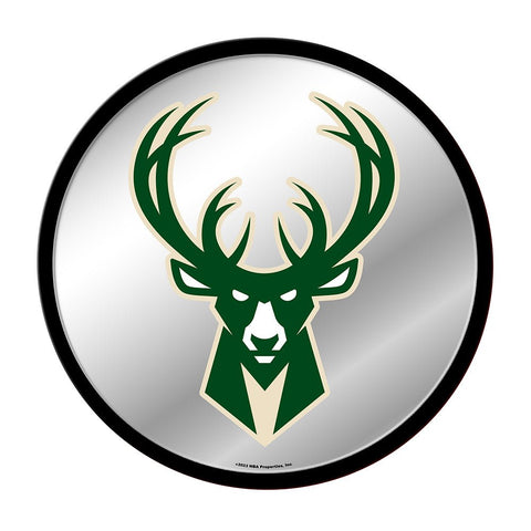 Milwaukee Bucks: Modern Disc Mirrored Wall Sign - The Fan-Brand