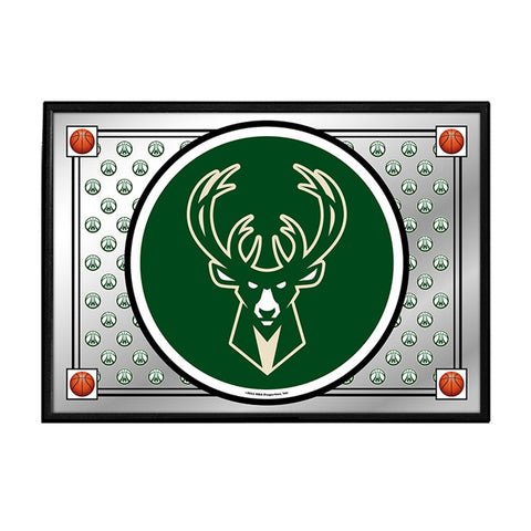 Milwaukee Bucks: Team Spirit - Framed Mirrored Wall Sign - The Fan-Brand