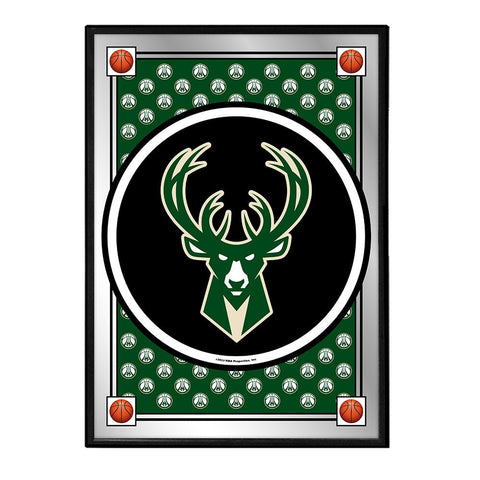 Milwaukee Bucks: Team Spirit - Framed Mirrored Wall Sign - The Fan-Brand