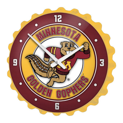 Minnesota Golden Gophers: Goldy - Bottle Cap Wall Clock - The Fan-Brand