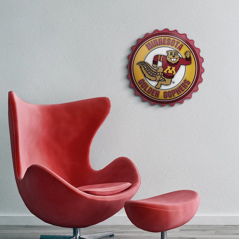 Minnesota Golden Gophers: Goldy - Bottle Cap Wall Sign - The Fan-Brand