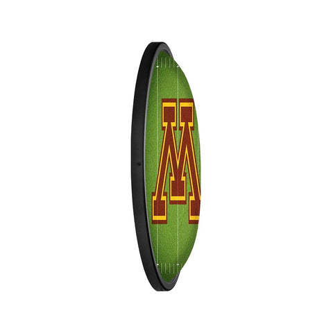 Minnesota Golden Gophers: On the 50 - Oval Slimline Lighted Wall Sign - The Fan-Brand