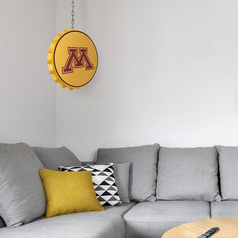 Minnesota Golden Gophers: Round Bottle Cap Dangler - The Fan-Brand