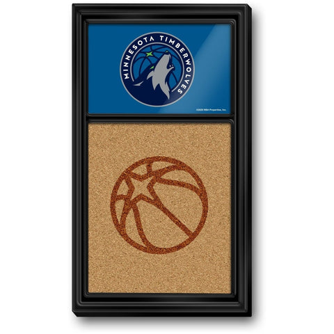 Minnesota Timberwolves: Dual Logo - Cork Note Board - The Fan-Brand