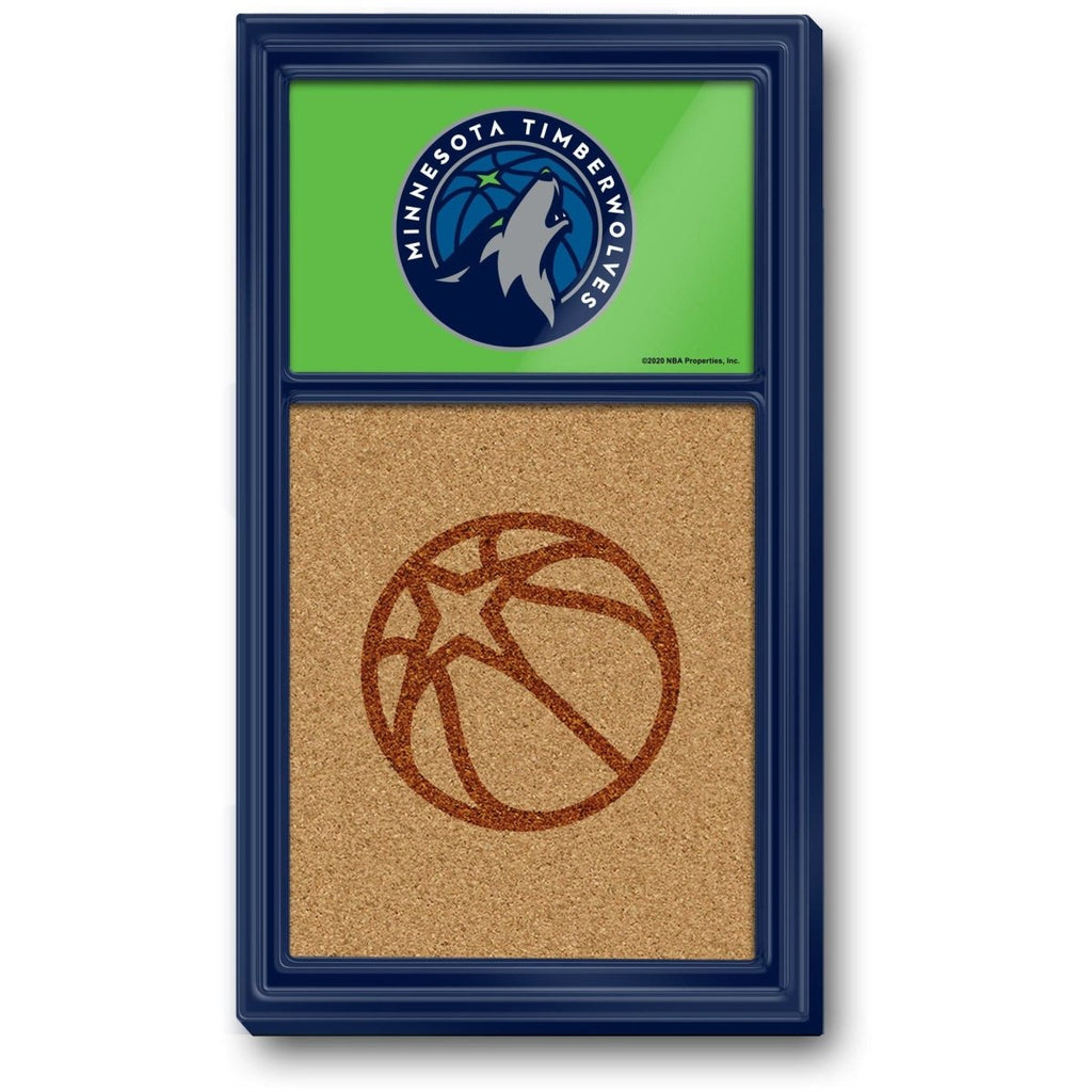 Minnesota Timberwolves: Dual Logo - Cork Note Board - The Fan-Brand