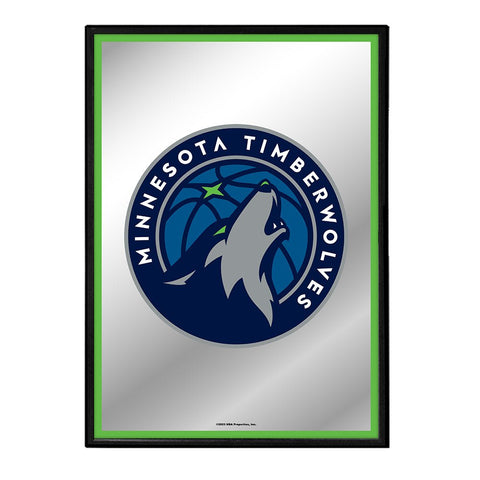 Minnesota Timberwolves: Framed Mirrored Wall Sign - The Fan-Brand