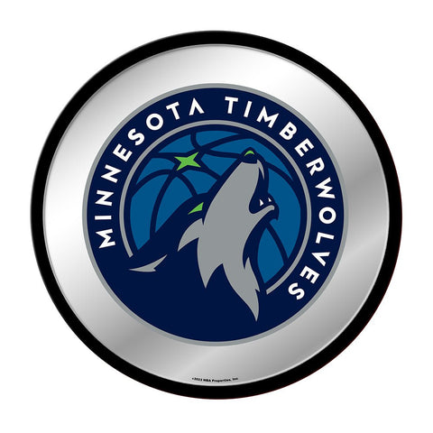 Minnesota Timberwolves: Modern Disc Mirrored Wall Sign - The Fan-Brand
