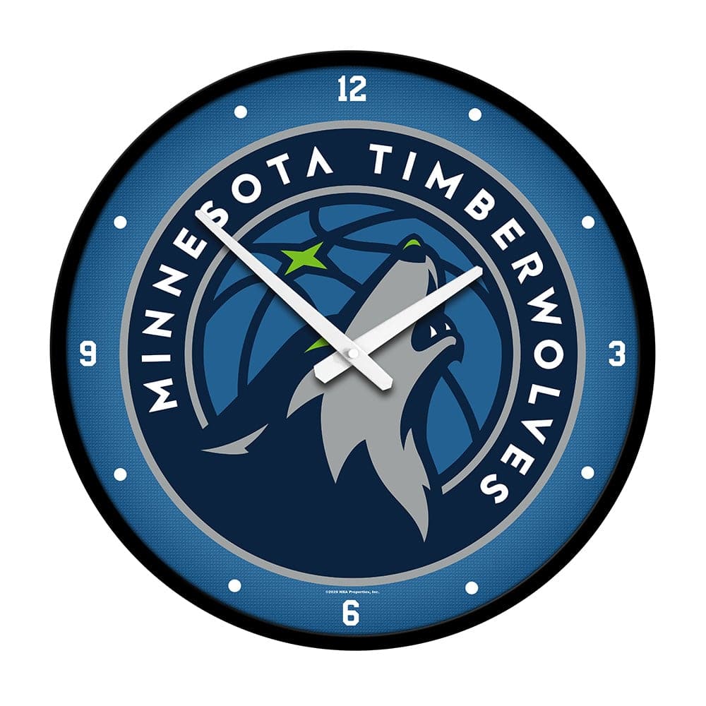 Minnesota Timberwolves: Modern Disc Wall Clock - The Fan-Brand