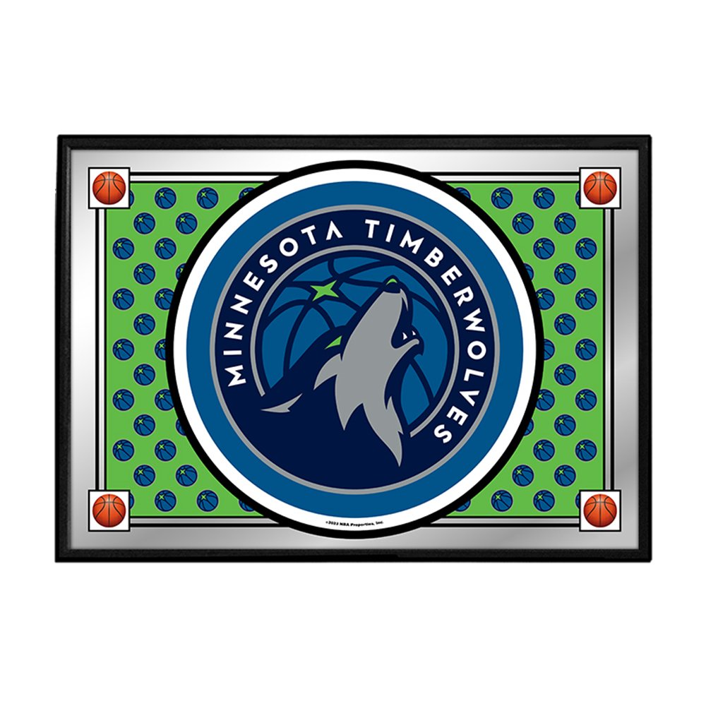 Minnesota Timberwolves: Team Spirit - Framed Mirrored Wall Sign - The ...