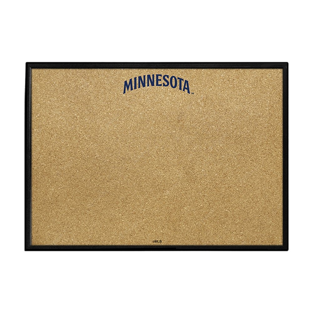 Minnesota Twins: Wordmark - Framed Corkboard - The Fan-Brand