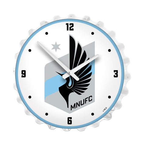 Minnesota United FC: Bottle Cap Lighted Wall Clock - The Fan-Brand