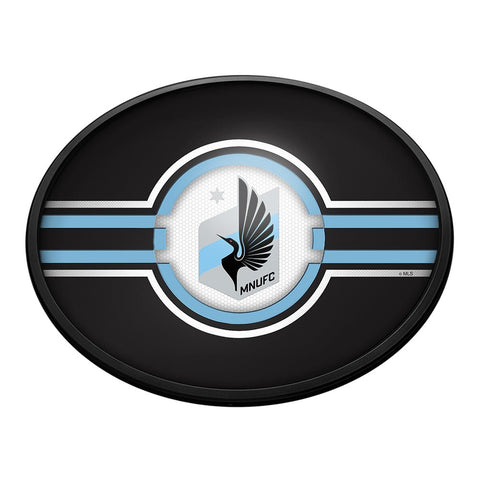 Minnesota United FC: Oval Slimline Lighted Wall Sign - The Fan-Brand