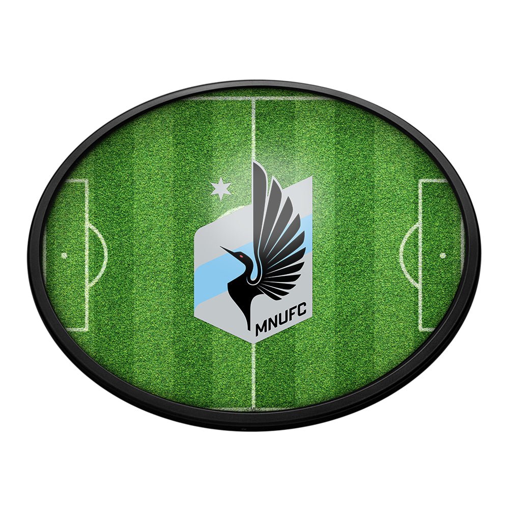 Minnesota United FC: Pitch - Oval Slimline Lighted Wall Sign - The Fan-Brand