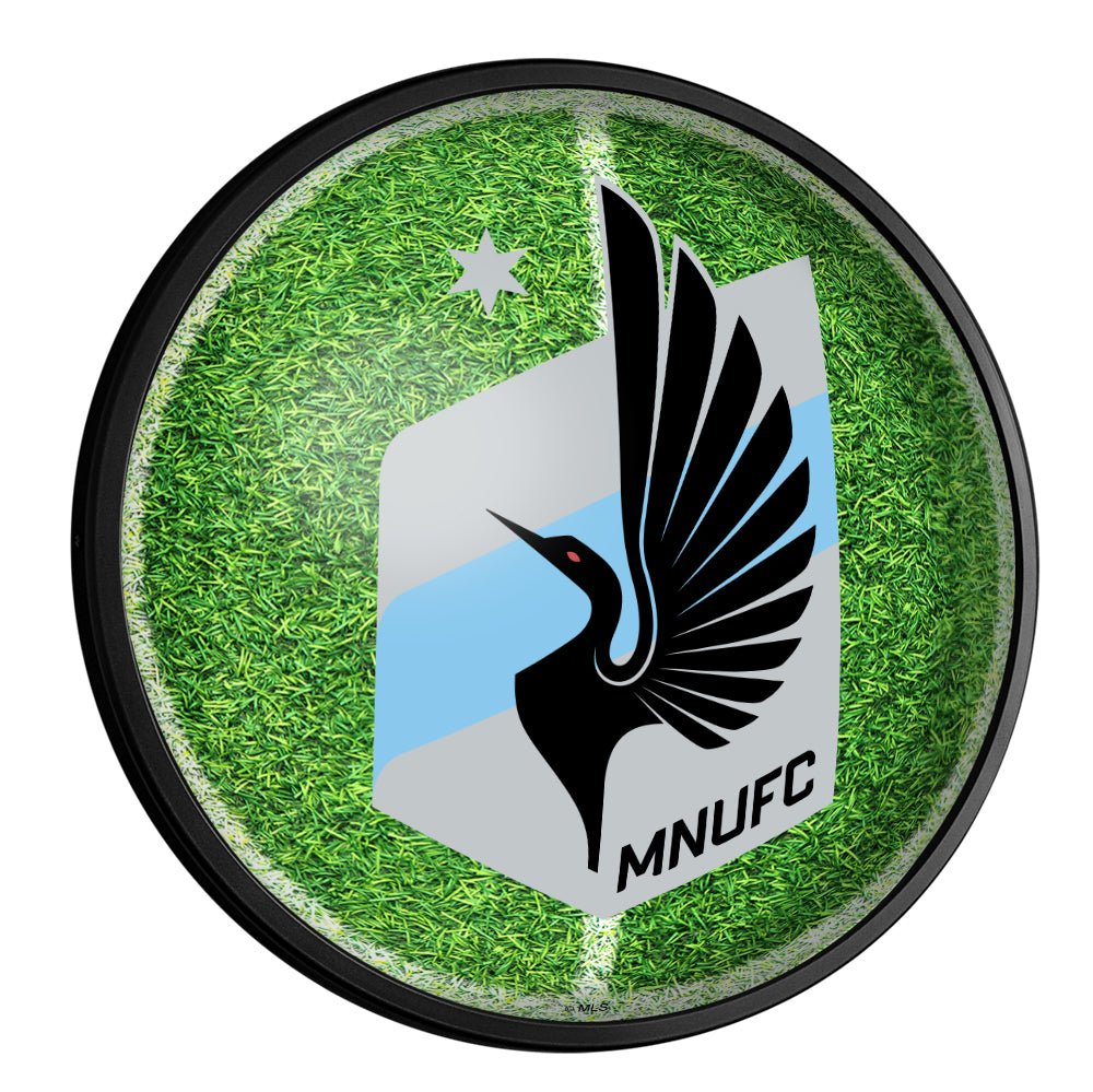 Minnesota United FC: Pitch - Round Slimline Lighted Wall Sign - The Fan-Brand