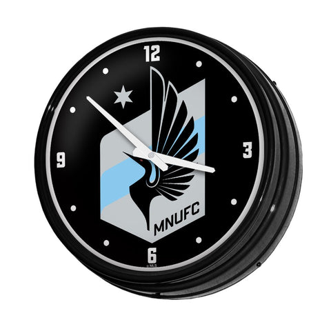 Minnesota United FC: Retro Lighted Wall Clock - The Fan-Brand