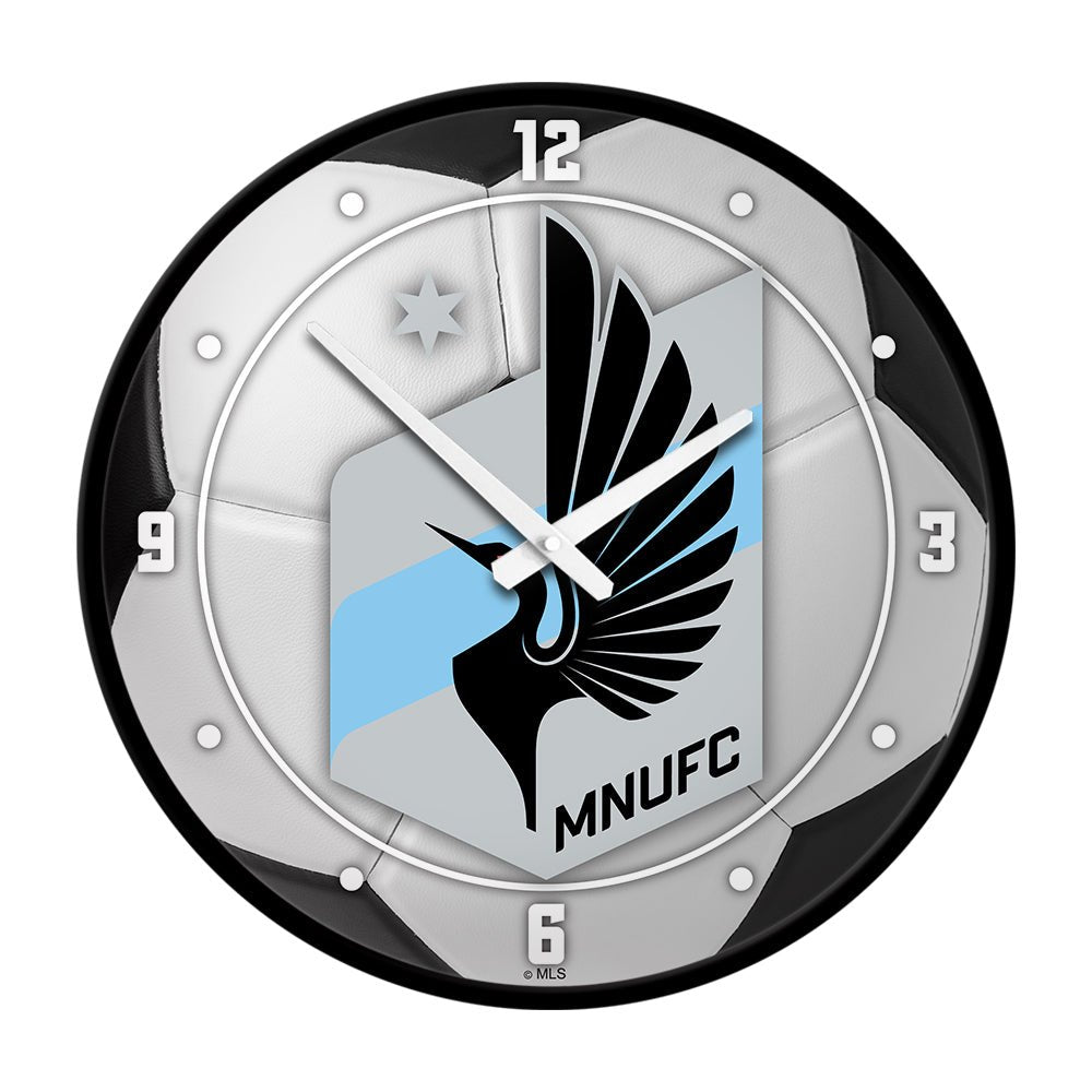 Minnesota United FC: Soccer Ball - Modern Disc Wall Clock - The Fan-Brand