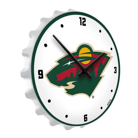 Minnesota Wild: Bottle Cap Lighted Wall Clock - The Fan-Brand