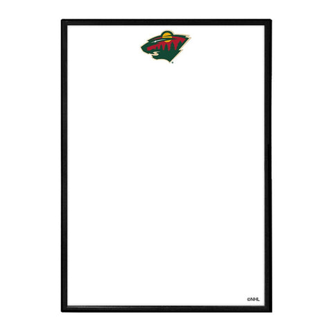 Minnesota Wild: Framed Dry Erase Wall Sign - The Fan-Brand