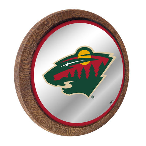 Minnesota Wild: Mirrored Barrel Top Wall Sign - The Fan-Brand