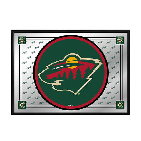 Minnesota Wild: Team Spirit - Framed Mirrored Wall Sign - The Fan-Brand