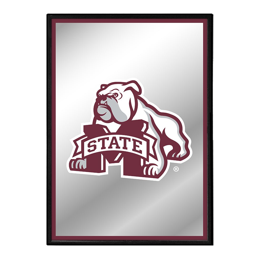 Mississippi State Bulldogs: Mascot - Framed Mirrored Wall Sign - The Fan-Brand