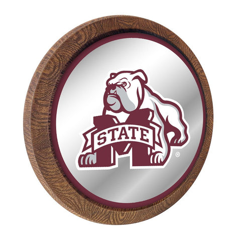 Mississippi State Bulldogs: Mascot - Mirrored Barrel Top Mirrored Wall Sign - The Fan-Brand