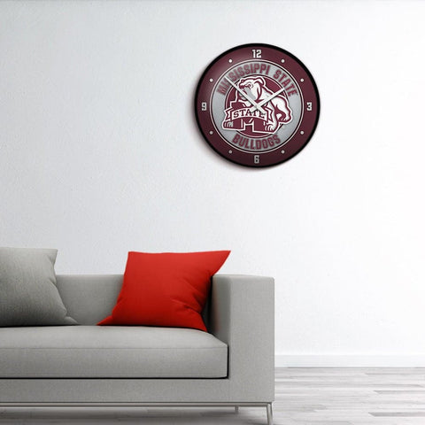 Mississippi State Bulldogs: Mascot - Modern Disc Wall Clock - The Fan-Brand