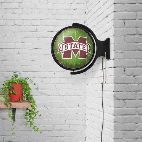 Mississippi State Bulldogs: On the 50 - Rotating Lighted Wall Sign - The Fan-Brand