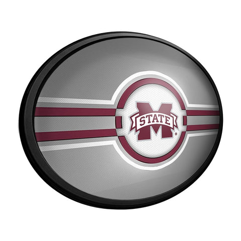 Mississippi State Bulldogs: Oval Slimline Lighted Wall Sign - The Fan-Brand