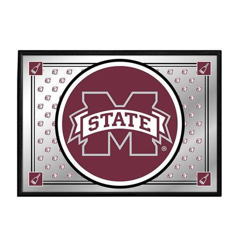 Mississippi State Bulldogs: Team Spirit - Framed Mirrored Wall Sign - The Fan-Brand