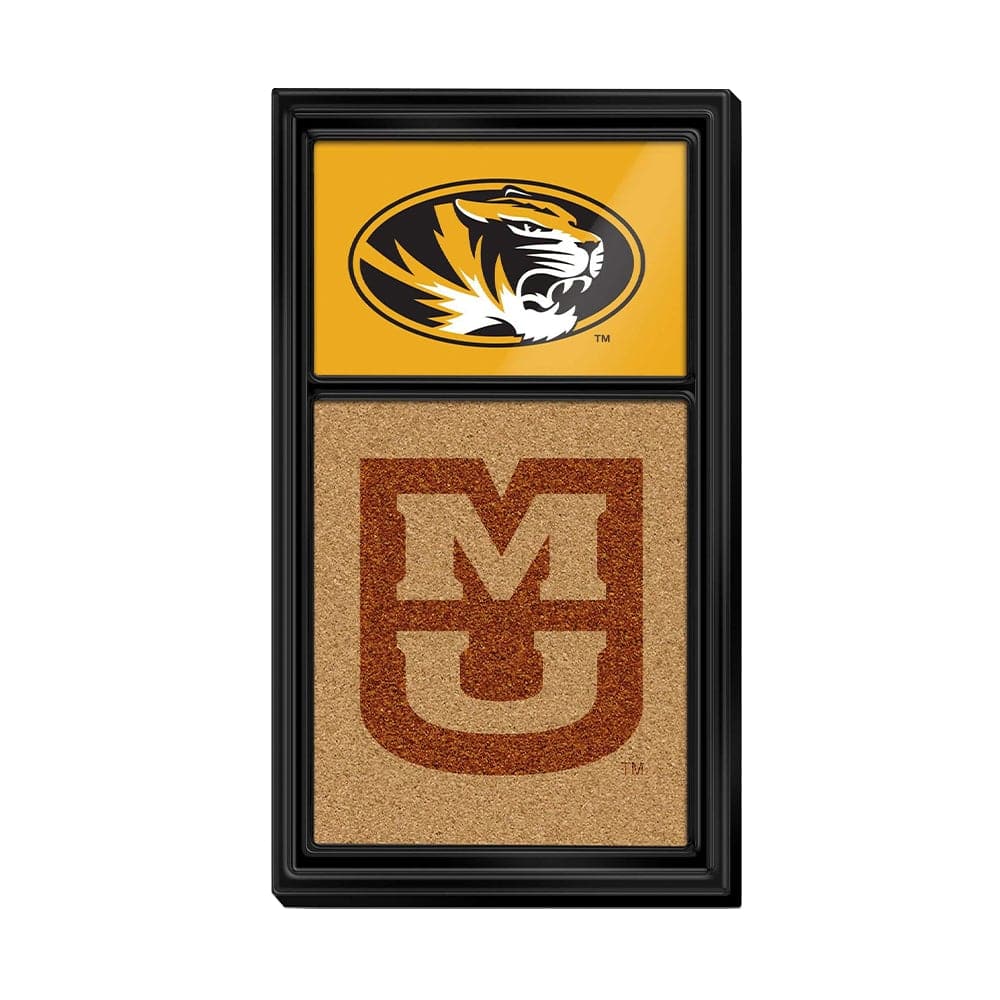Missouri Tigers: Dual Logos - Cork Note Board - The Fan-Brand