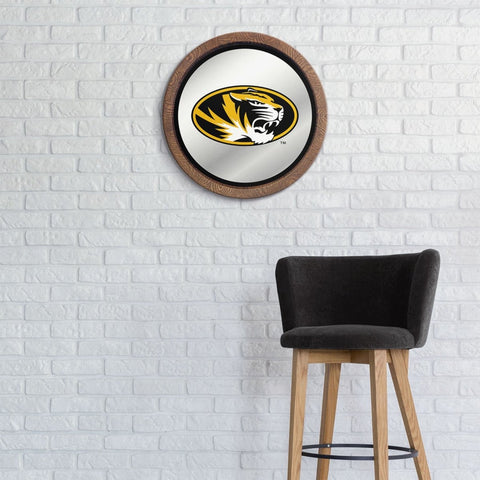 Missouri Tigers: Modern Disc Mirrored Wall Sign - The Fan-Brand