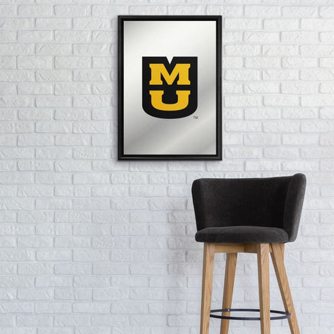 Missouri Tigers: MU - Framed Mirrored Wall Sign - The Fan-Brand