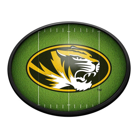 Missouri Tigers: On the 50 - Oval Slimline Lighted Wall Sign - The Fan-Brand