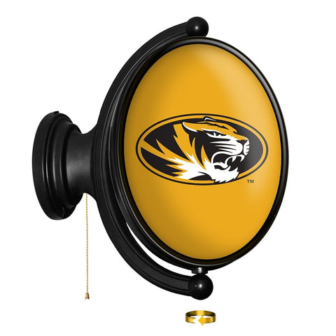 Missouri Tigers: Original Oval Rotating Lighted Wall Sign - The Fan-Brand